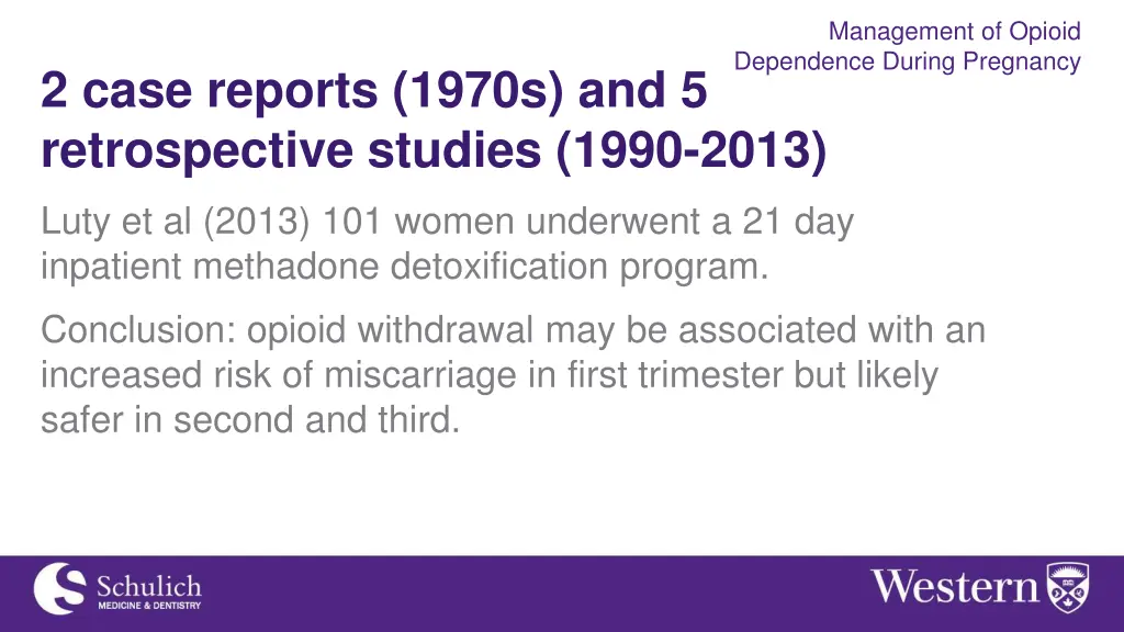 management of opioid dependence during pregnancy 3