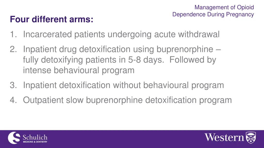 management of opioid dependence during pregnancy 6