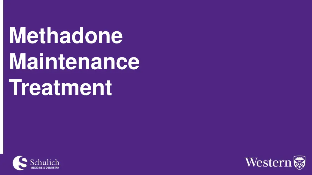 methadone maintenance treatment