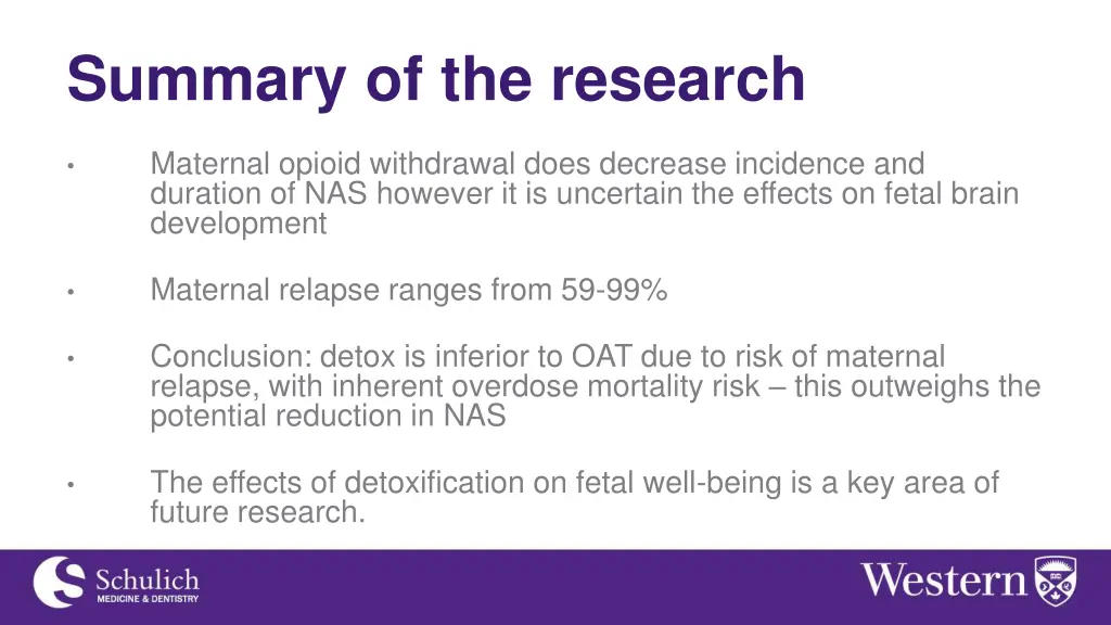 summary of the research