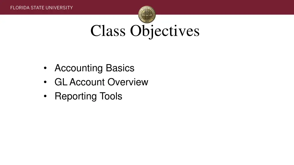 class objectives