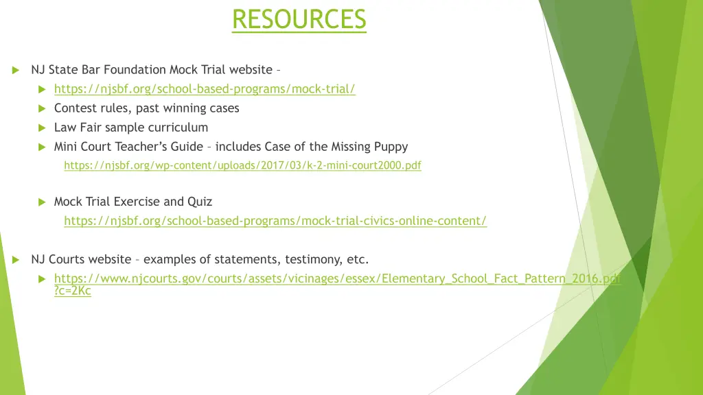 resources