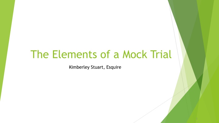 the elements of a mock trial