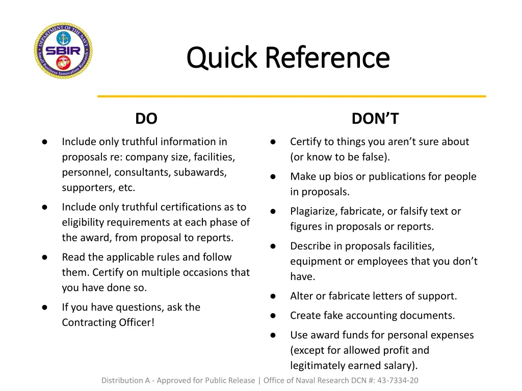 quick reference quick reference