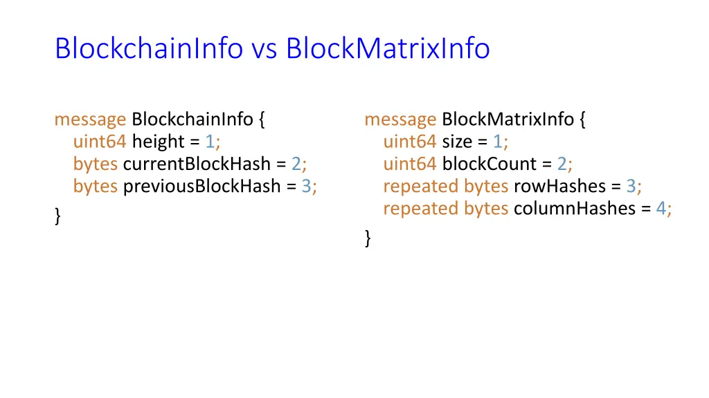 blockchaininfo vs blockmatrixinfo