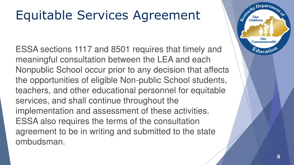 equitable services agreement