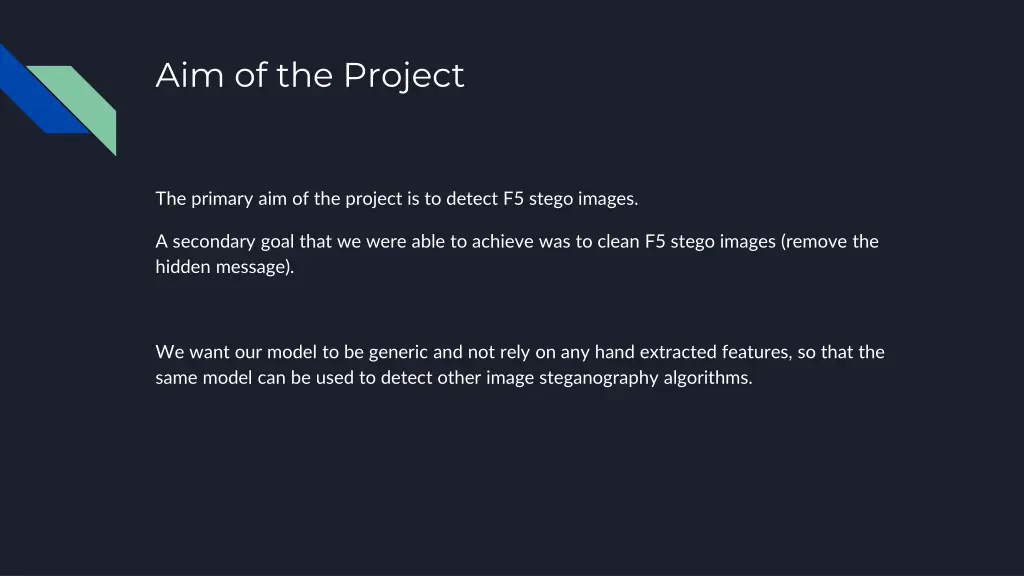 aim of the project