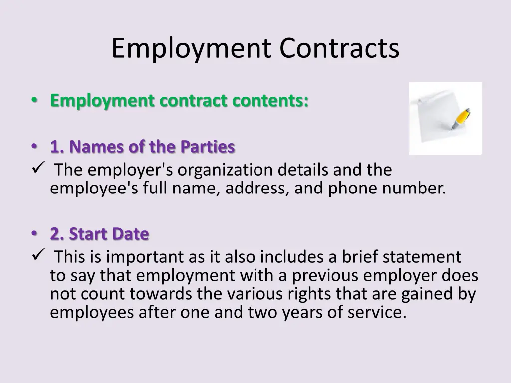 employment contracts 1