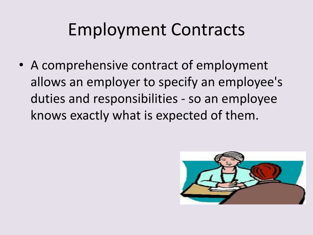 employment contracts