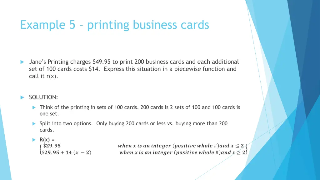 example 5 printing business cards