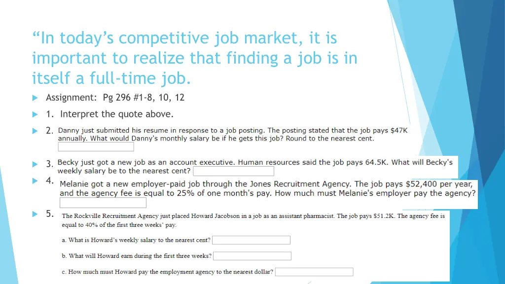 in today s competitive job market it is important