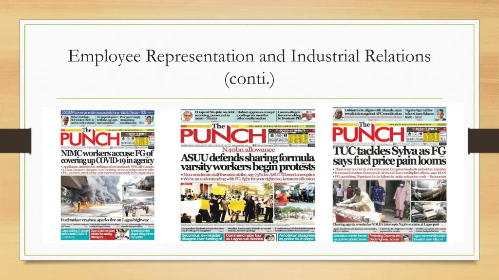 employee representation and industrial relations 2