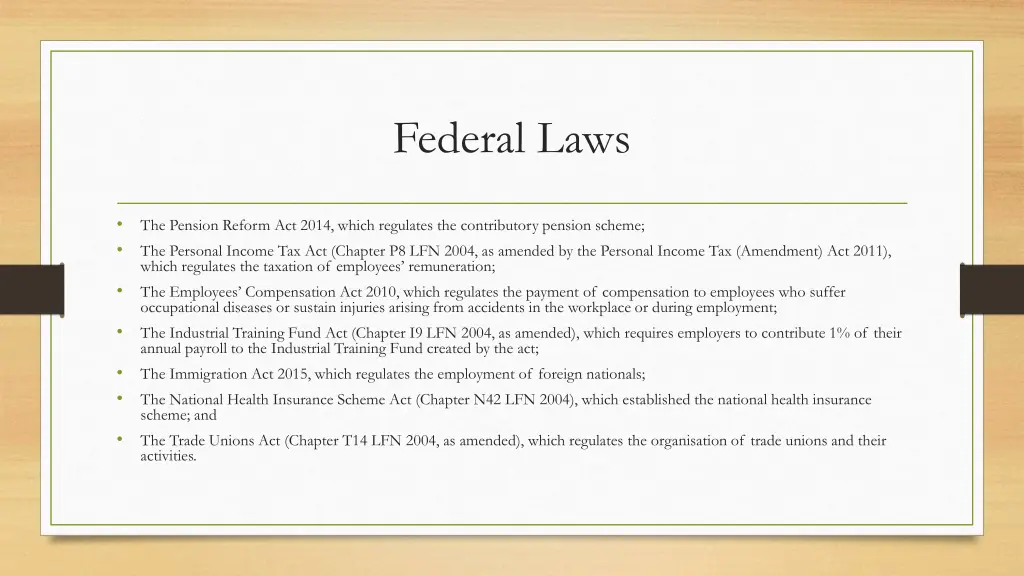 federal laws