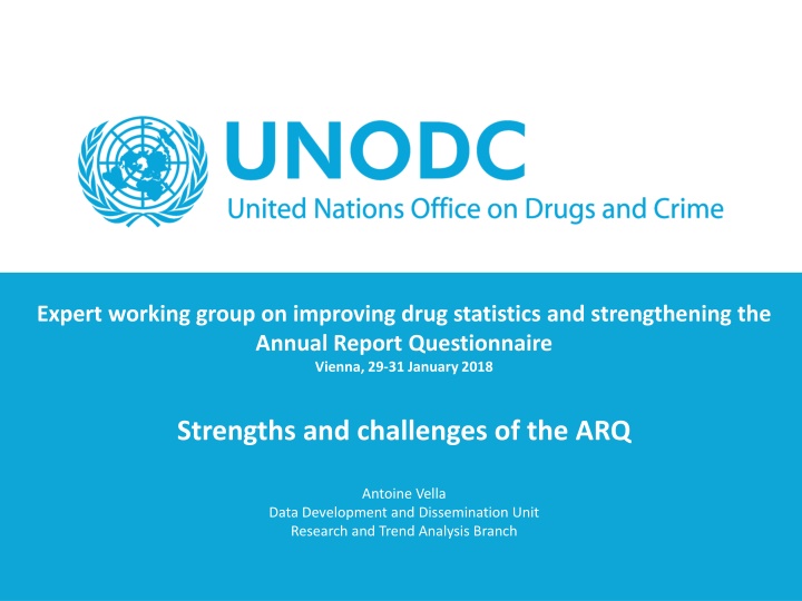 expert working group on improving drug statistics