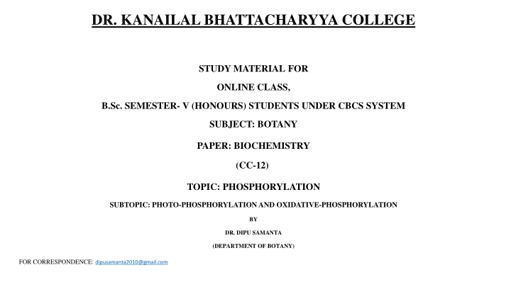 dr kanailal bhattacharyya college