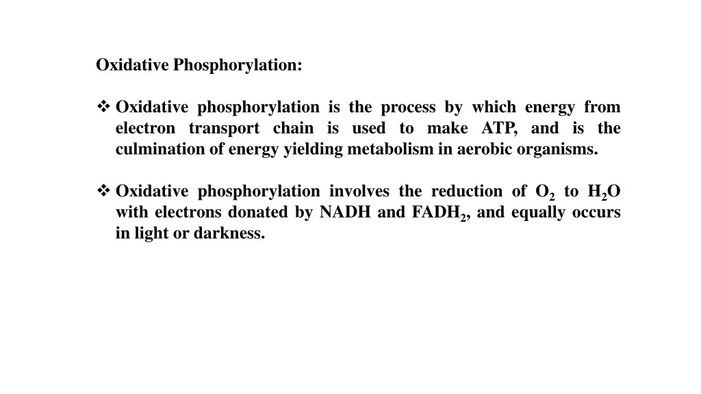 oxidative phosphorylation 1