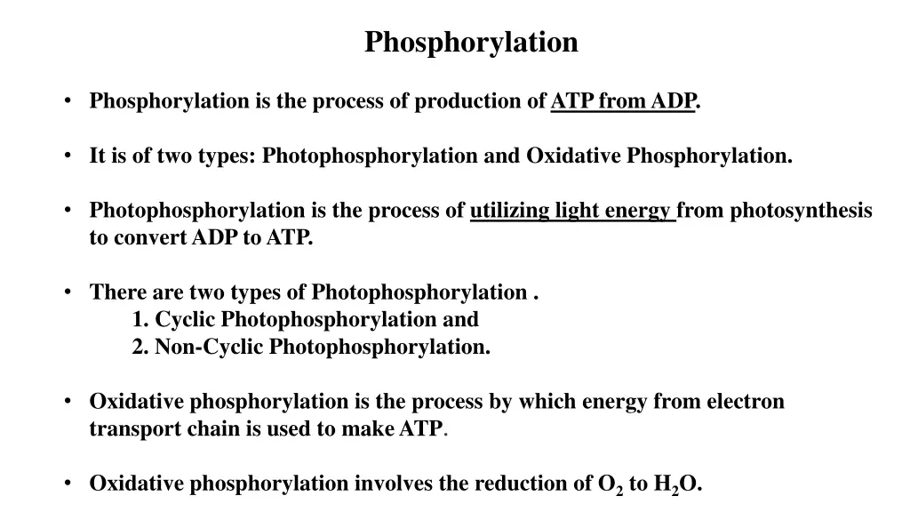 phosphorylation