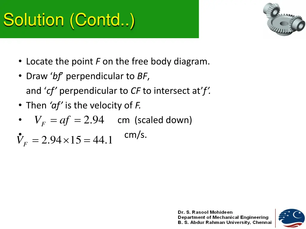 solution contd