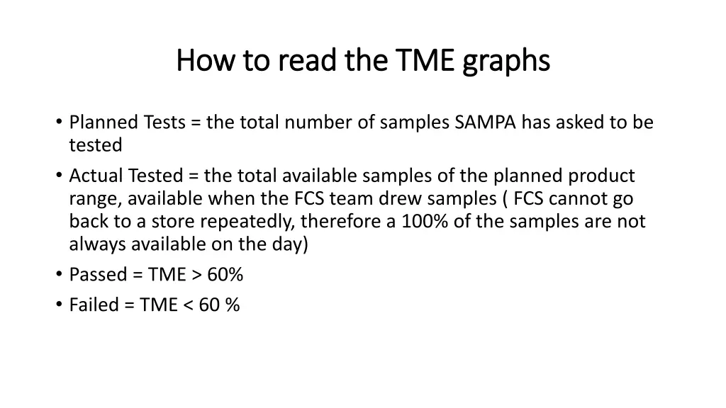 how to read the tme graphs how to read