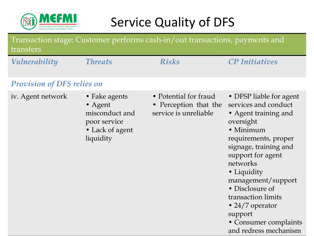 service quality of dfs 9