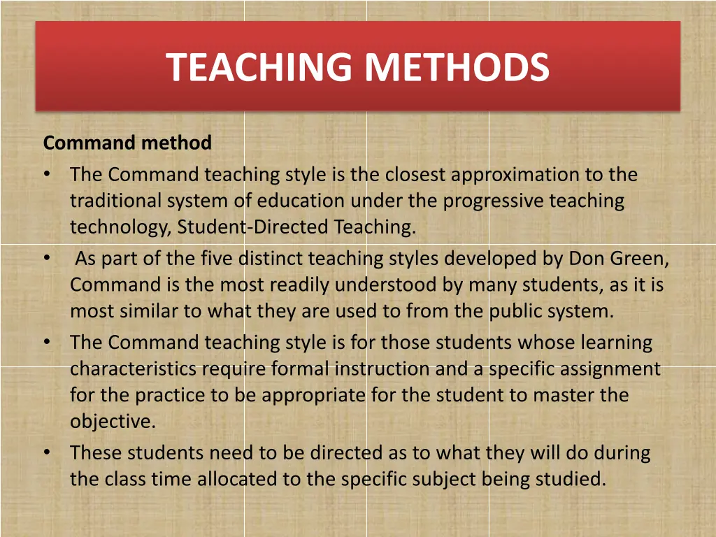 teaching methods 1