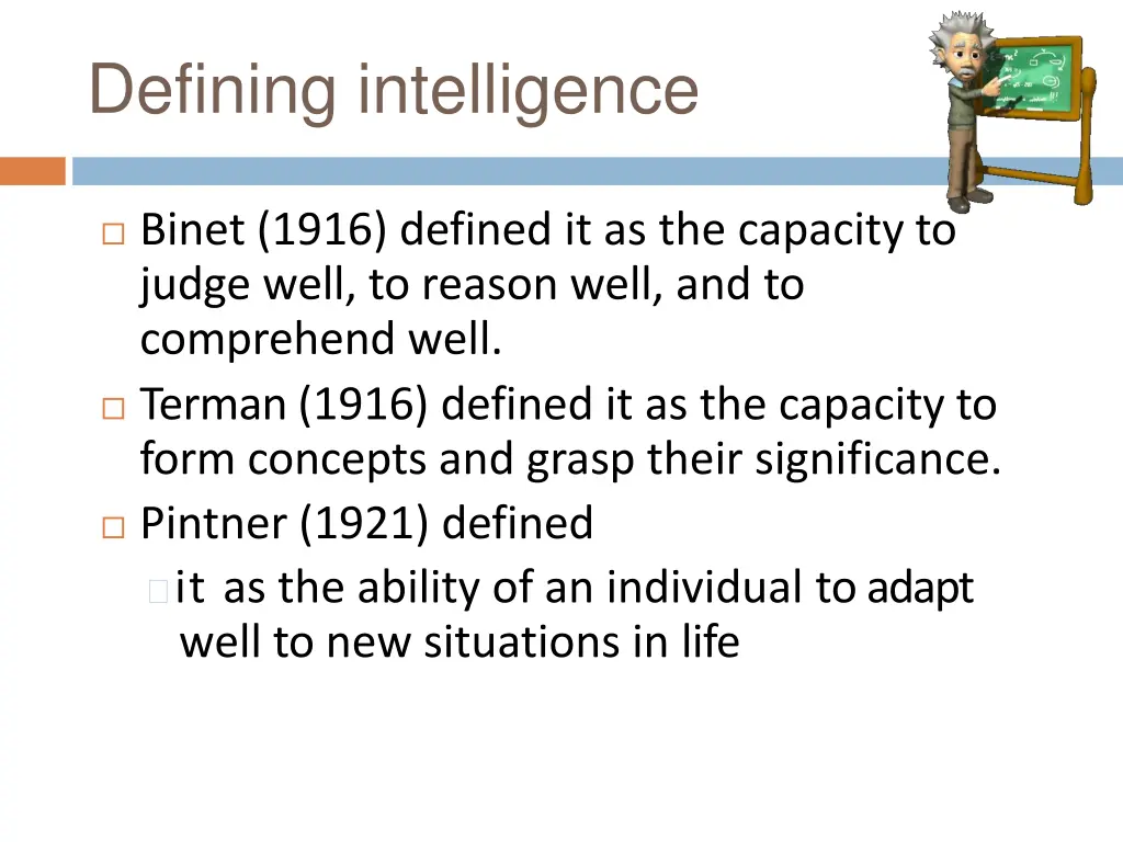 defining intelligence