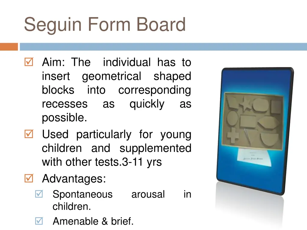 seguin form board