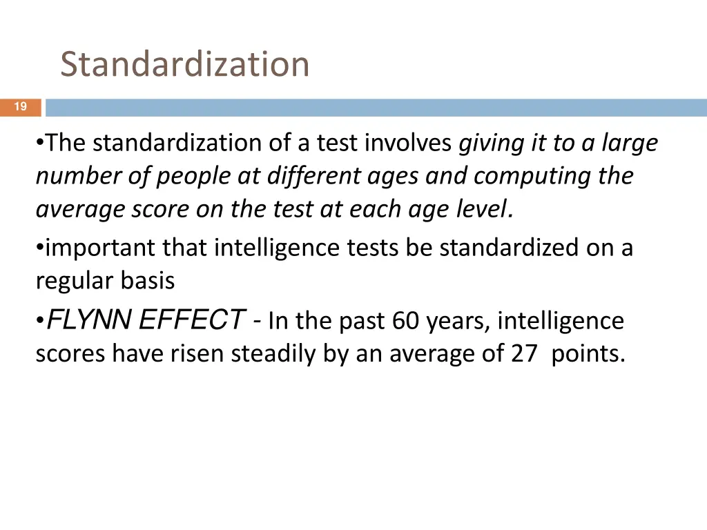 standardization