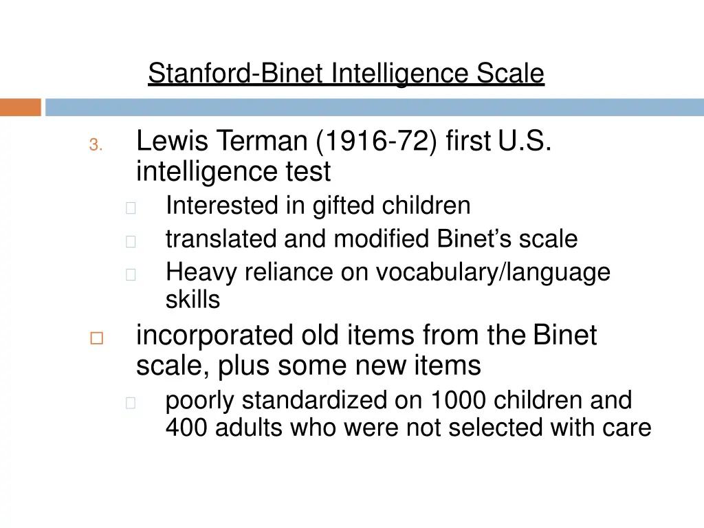 stanford binet intelligence scale