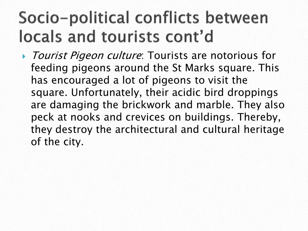 tourist pigeon culture tourists are notorious