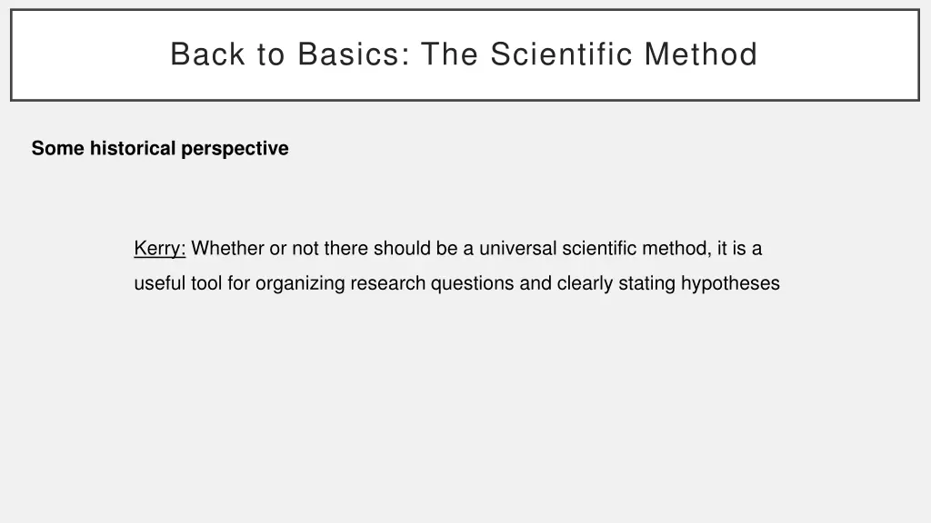 back to basics the scientific method 4