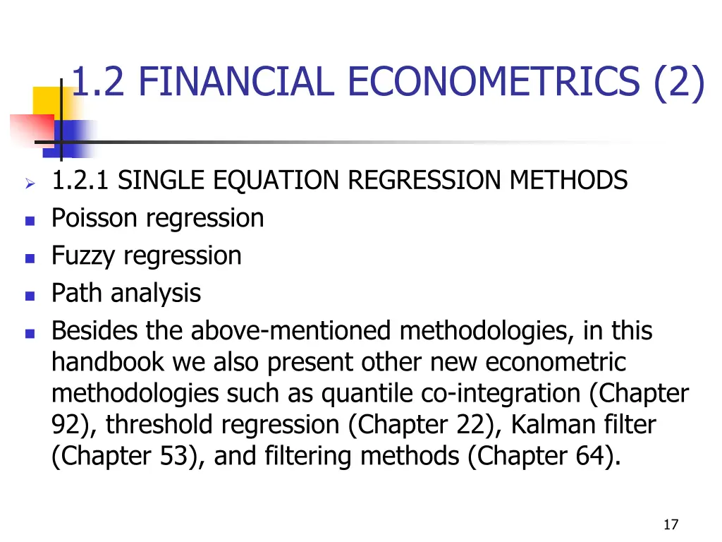 1 2 financial econometrics 2