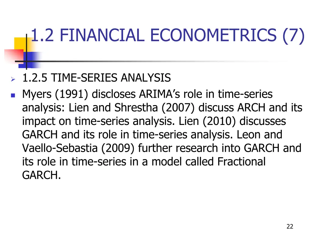 1 2 financial econometrics 7