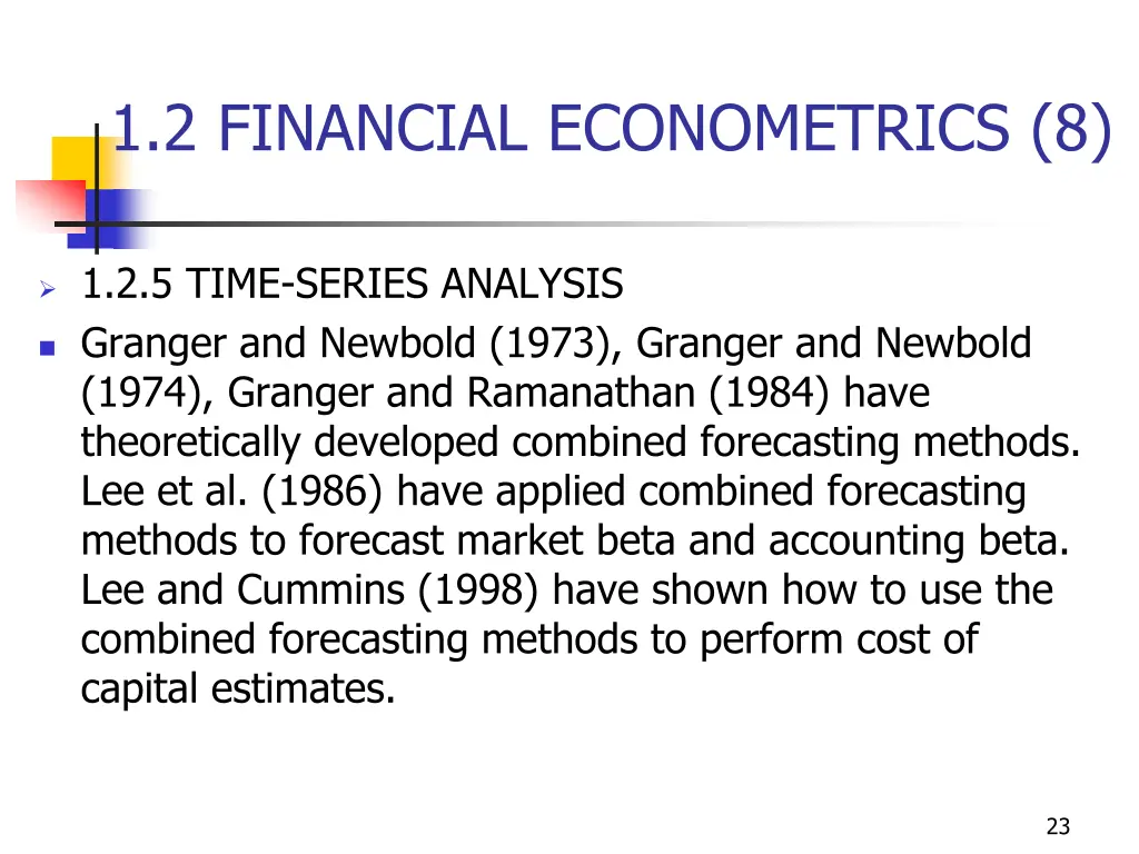 1 2 financial econometrics 8