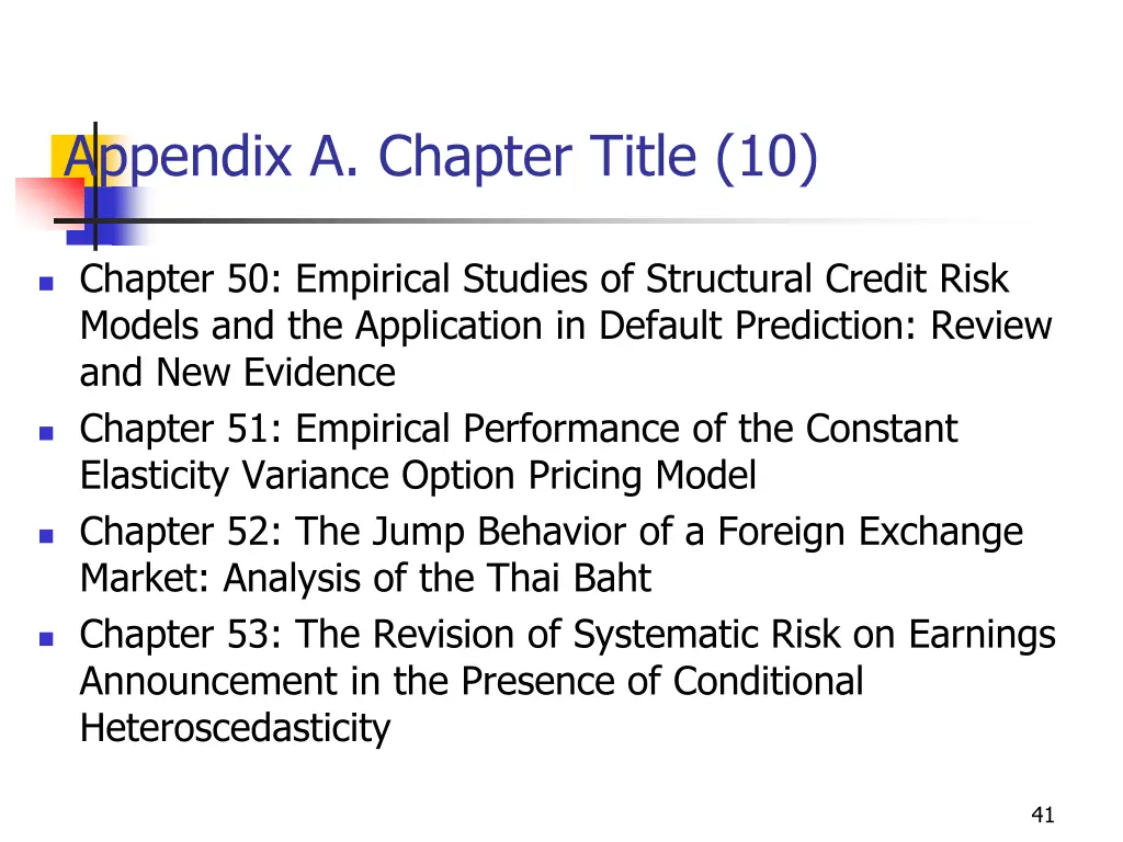 appendix a chapter title 10