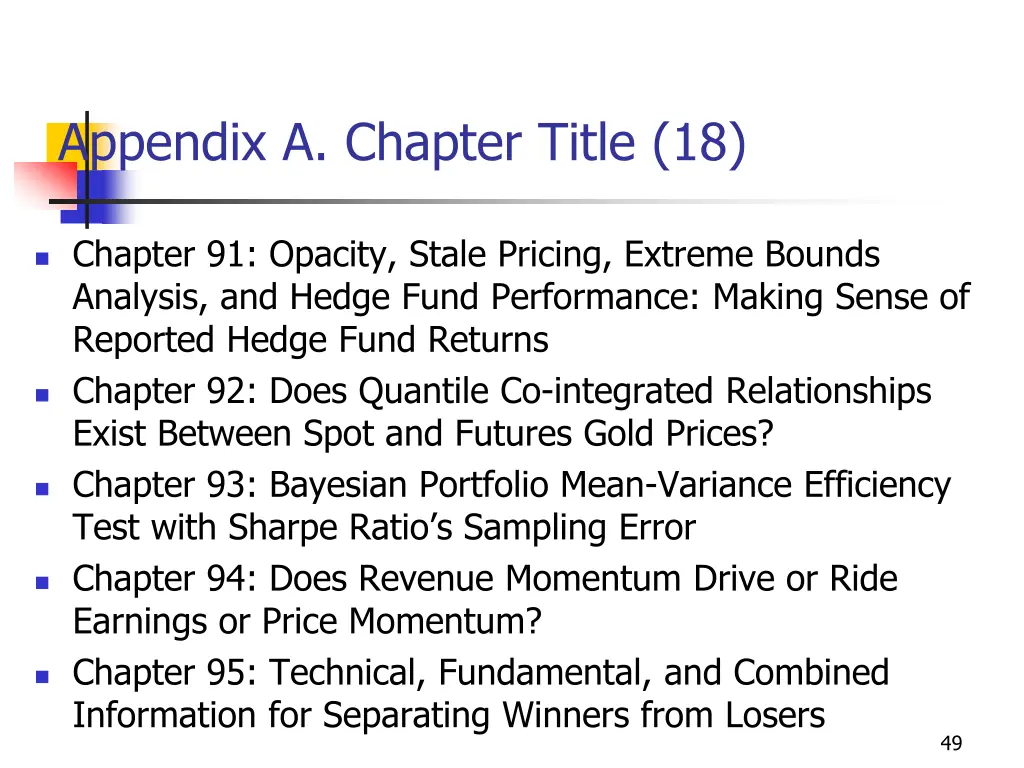 appendix a chapter title 18