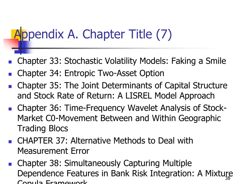 appendix a chapter title 7