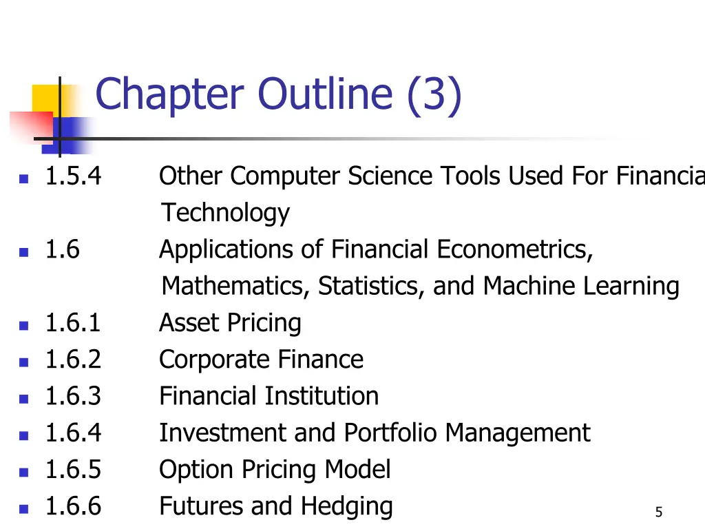 chapter outline 3