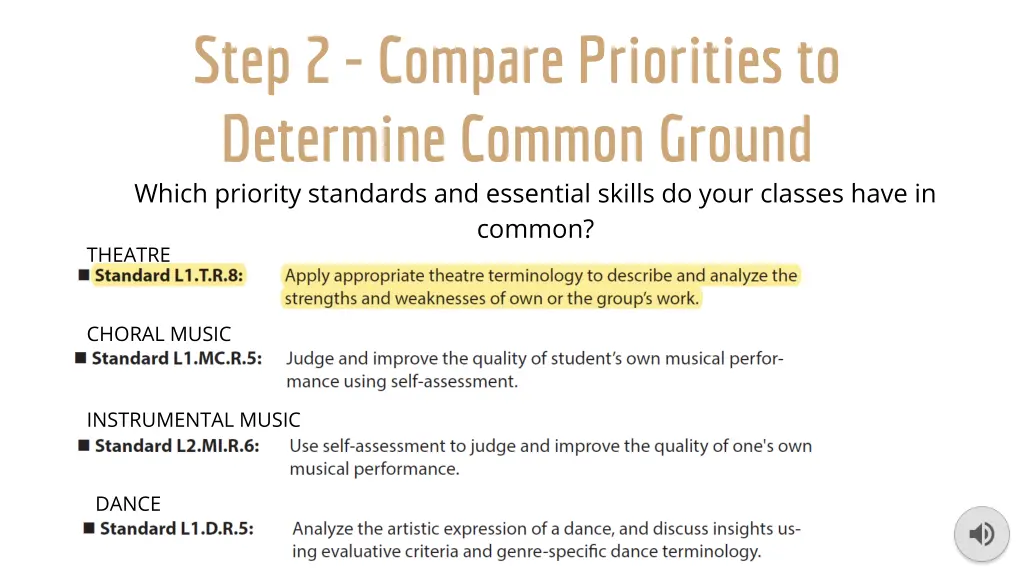 step 2 compare priorities to determine common