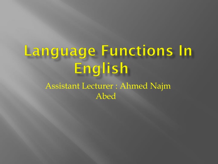 assistant lecturer ahmed najm abed