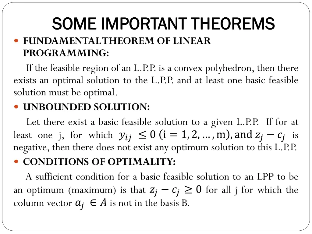 some important theorems some important theorems 1