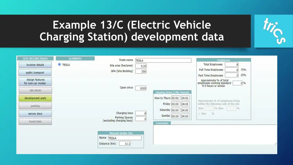 example 13 c electric vehicle charging station