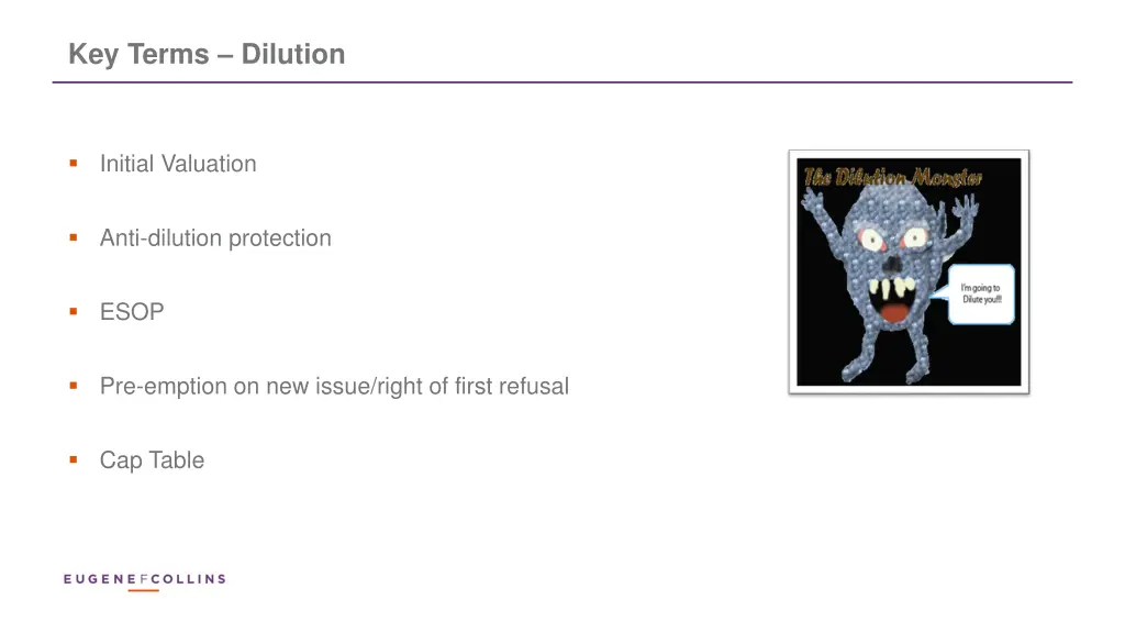 key terms dilution