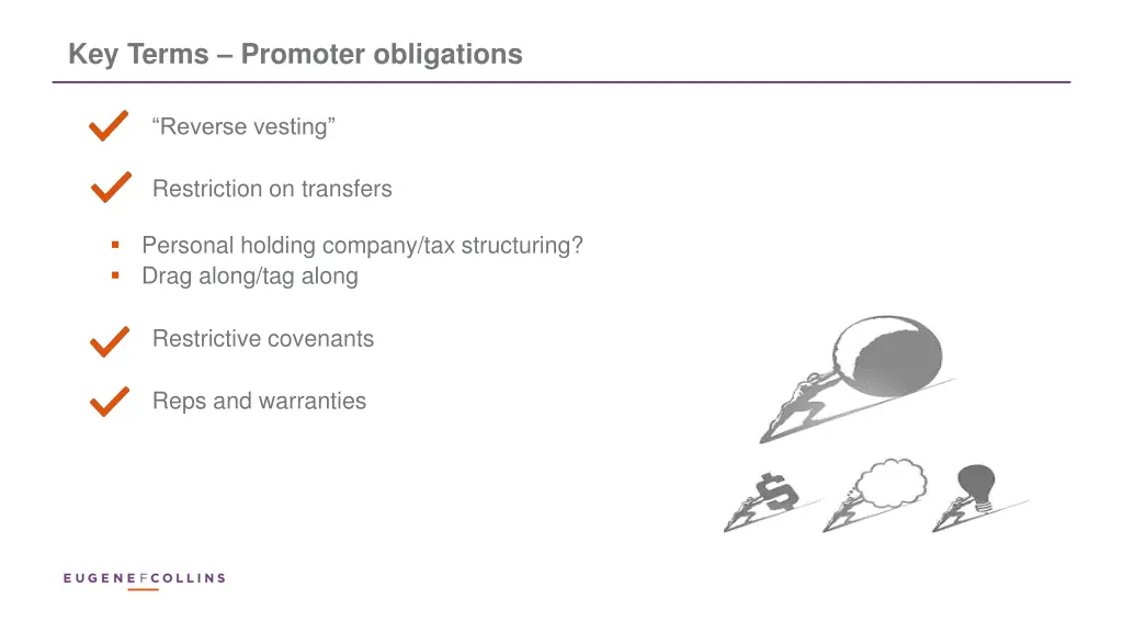 key terms promoter obligations