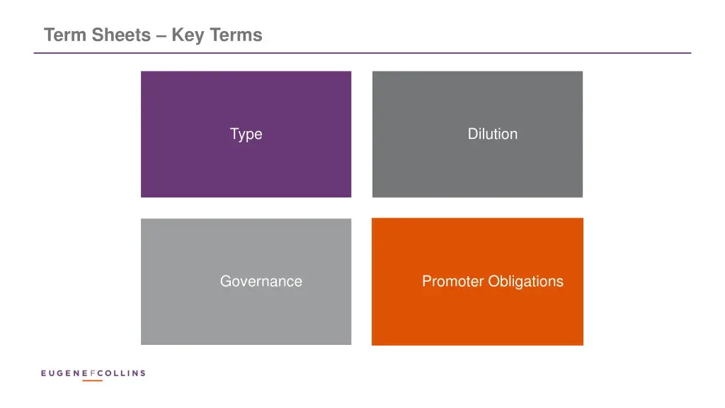 term sheets key terms