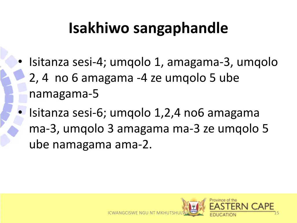 isakhiwo sangaphandle 2