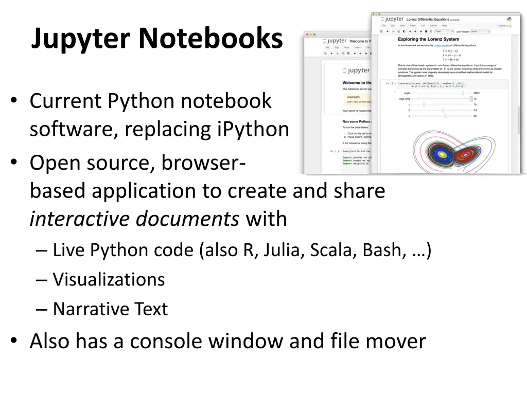 jupyter notebooks