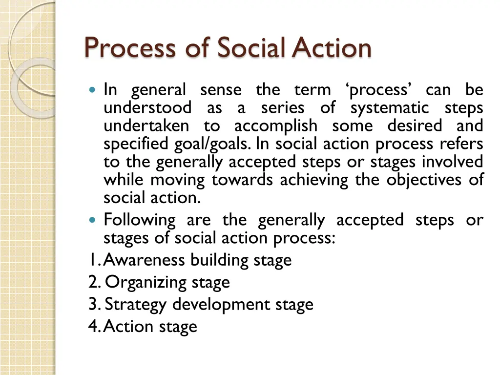 process of social action