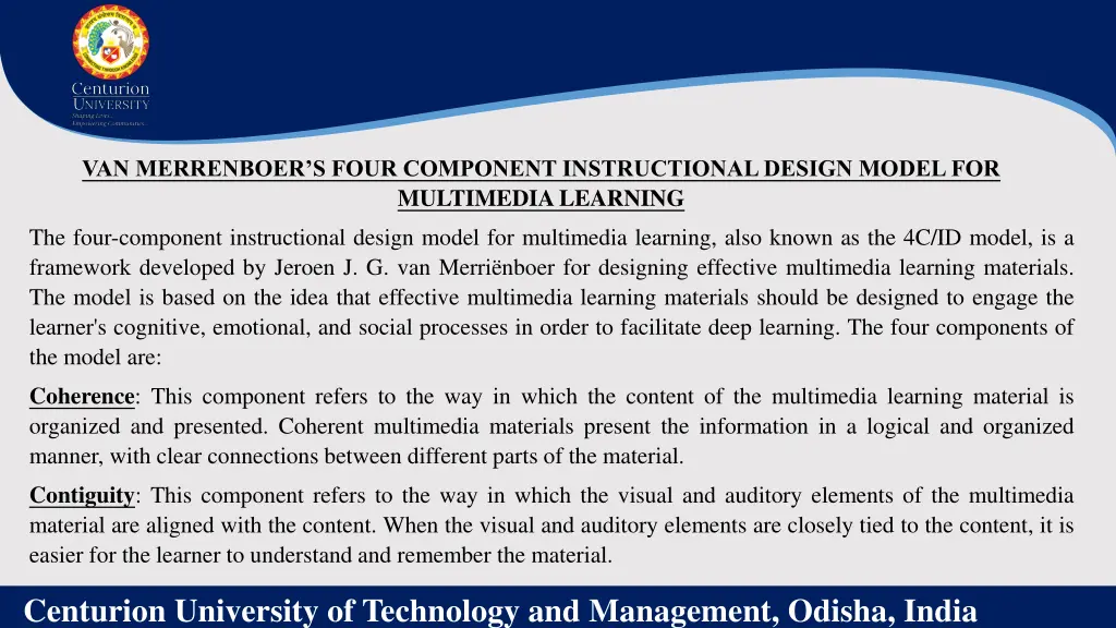 van merrenboer s four component instructional