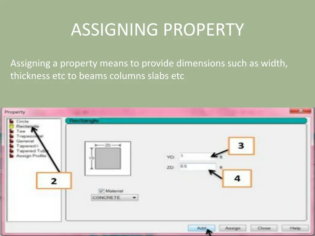 assigning property